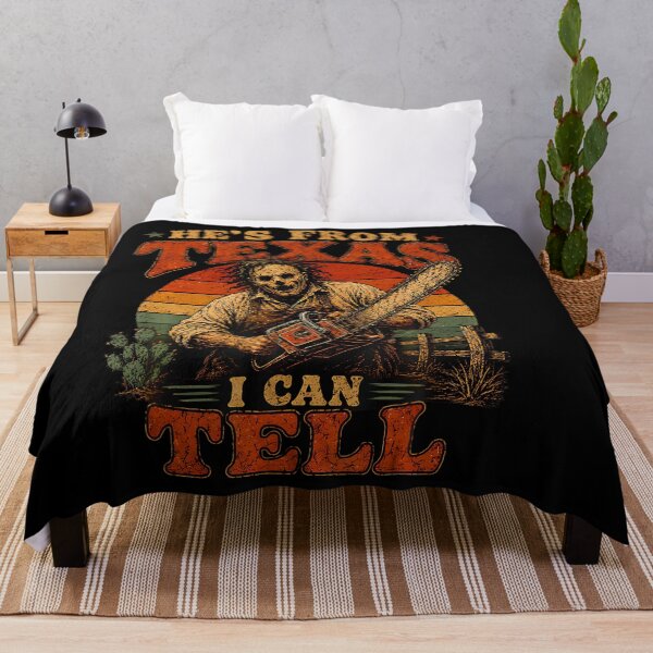 Item preview, Retro Hes From Texas Chainsaw Horror Halloween designed and sold by LouisaOReilly.