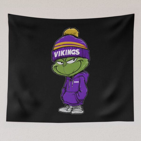Item preview, Grinch Minnesota Vikings Meme Horror designed and sold by noahbrad.