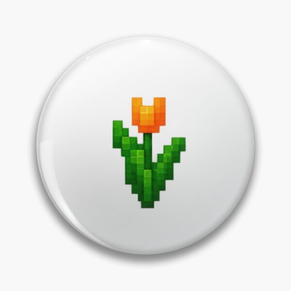 Item preview, Tulip orange pixel art designed and sold by vitrar.