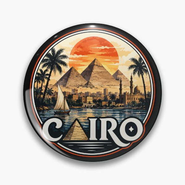 Item preview, Cairo Egypt Piramids Watercolor designed and sold by TomFrontierArt.