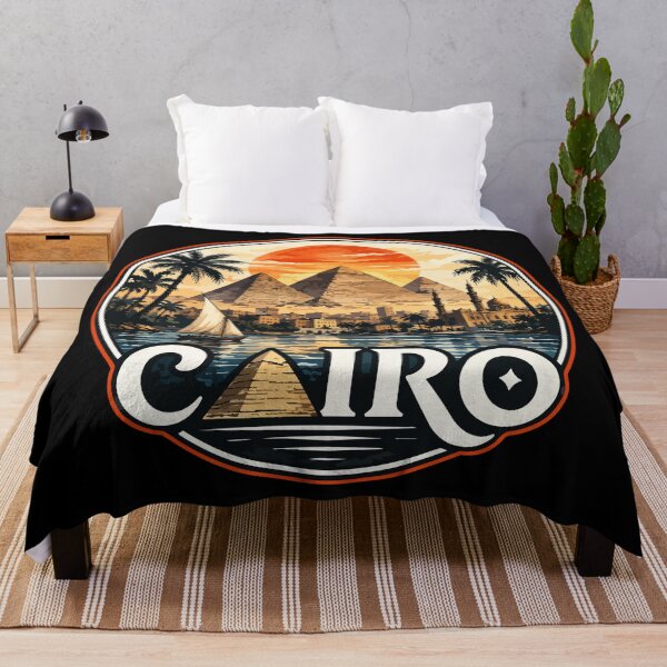 Item preview, Cairo Egypt Piramids Watercolor designed and sold by TomFrontierArt.