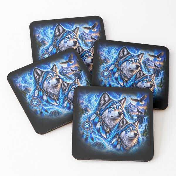 Item preview, Water Wolves – Guardians of the Eternal Tide designed and sold by TroviTutto.
