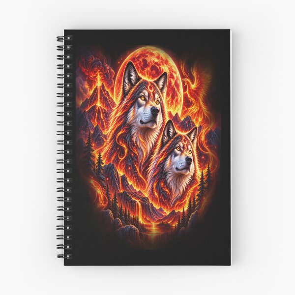 Item preview, Fire Wolves – Guardians of the Eternal Flame designed and sold by TroviTutto.
