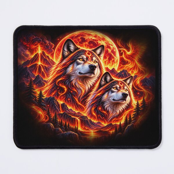 Item preview, Fire Wolves – Guardians of the Eternal Flame designed and sold by TroviTutto.