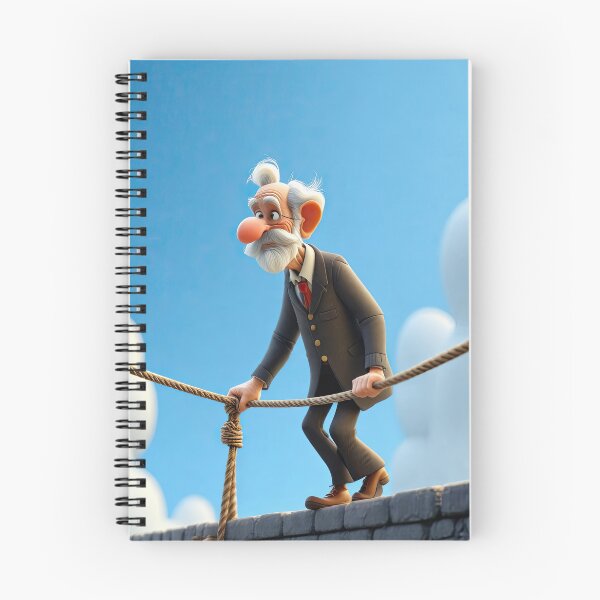 Item preview, Old Fart walking on a highwire designed and sold by Colin Bentham.