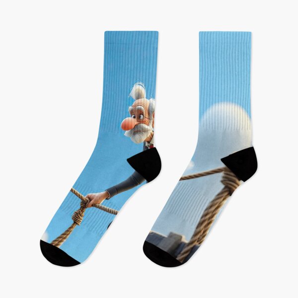 Item preview, Old Fart walking on a highwire designed and sold by Colin Bentham.