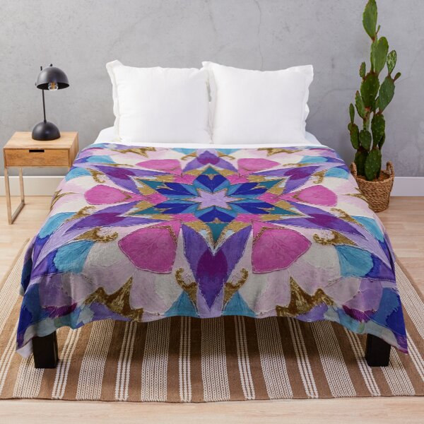 Item preview, Fabric Mandala Pink designed and sold by Wordsmith-Cafe.