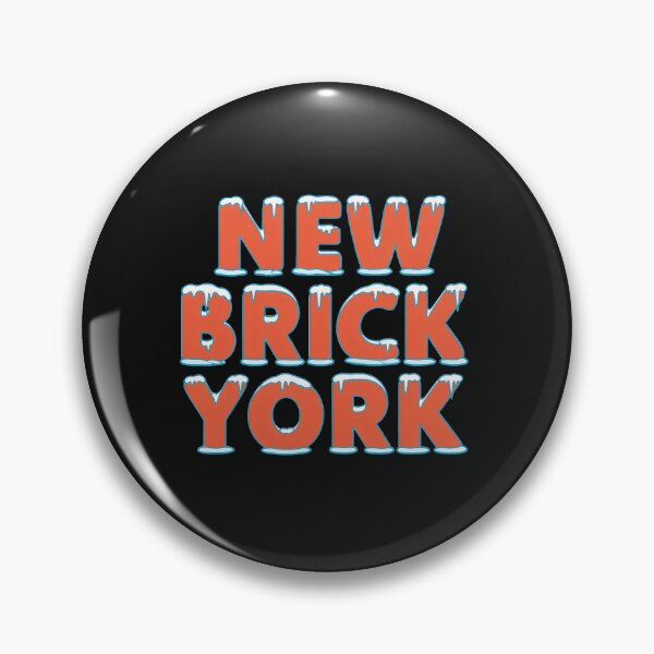 Artikelvorschau, New Brick York Schnee Eiszapfen Winter Stadt Schriftzug entworfen und verkauft von stepheibson.