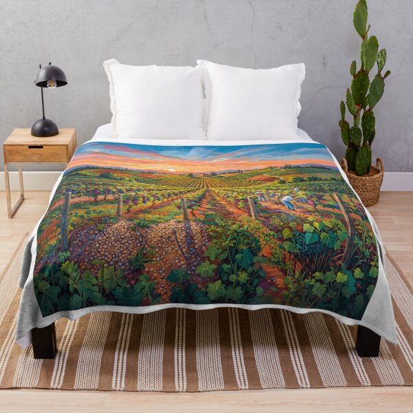 Item preview, Vineyard Harvest At Sunset designed and sold by Home Decor Art.