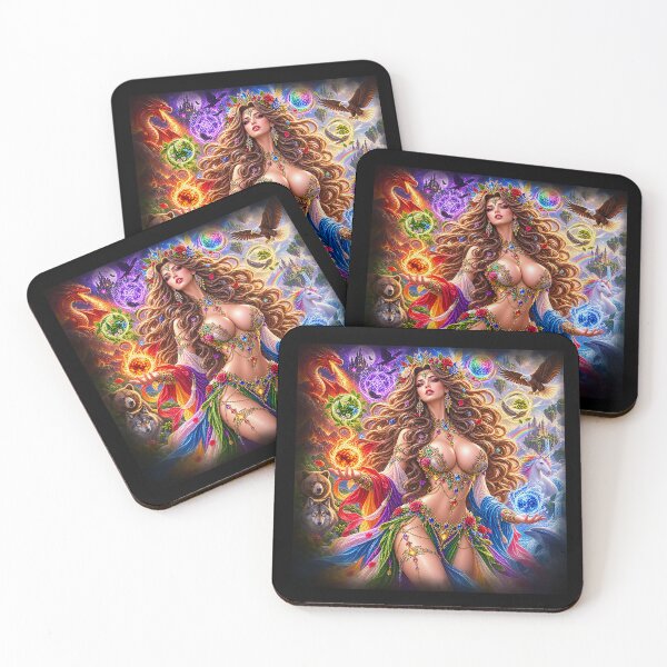 Item preview, Elemental Enchantress – Goddess of All Magical Forces designed and sold by TroviTutto.