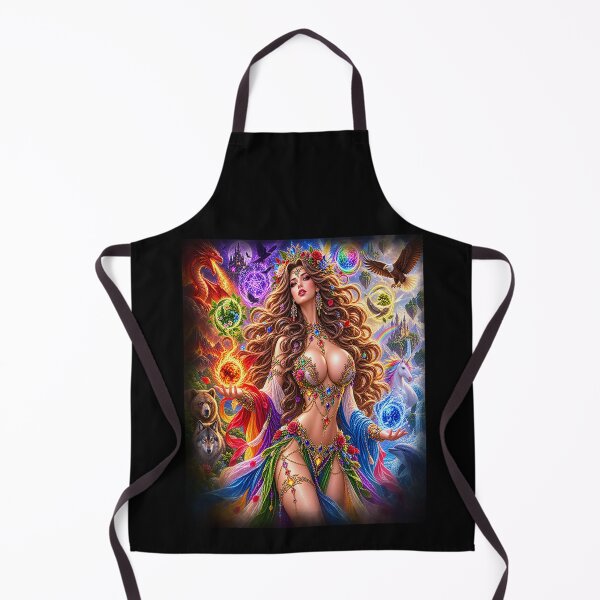 Item preview, Elemental Enchantress – Goddess of All Magical Forces designed and sold by TroviTutto.