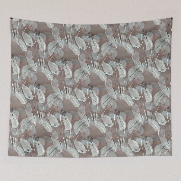 Item preview, Spring Floral Pattern in Peach and White designed and sold by Artistestella.