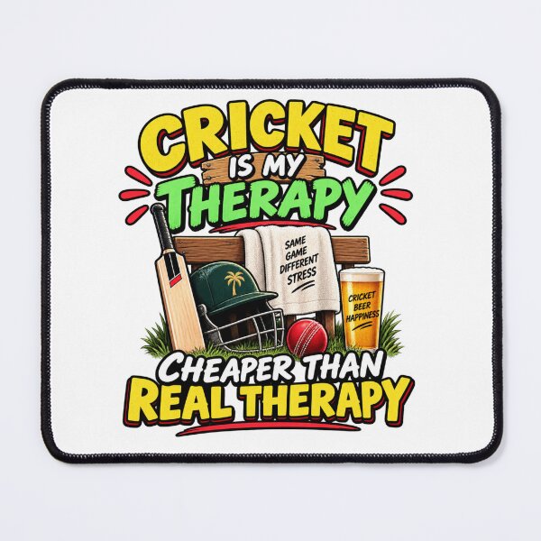 Item preview, Funny Cricket Gift – Cricket Is My Therapy designed and sold by mygiftideas.