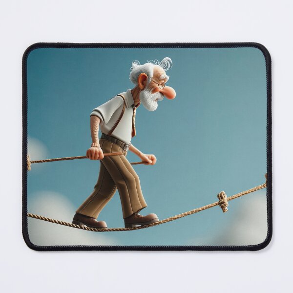 Item preview, Old Fart walking on a highwire designed and sold by Colin Bentham.