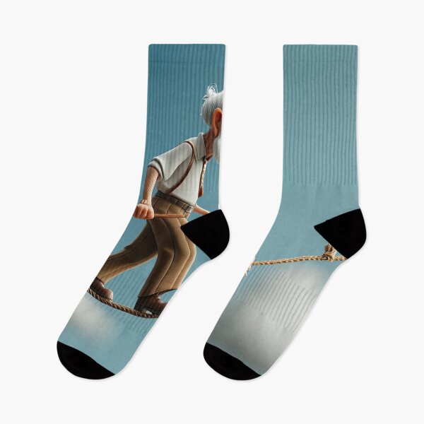 Item preview, Old Fart walking on a highwire designed and sold by Colin Bentham.