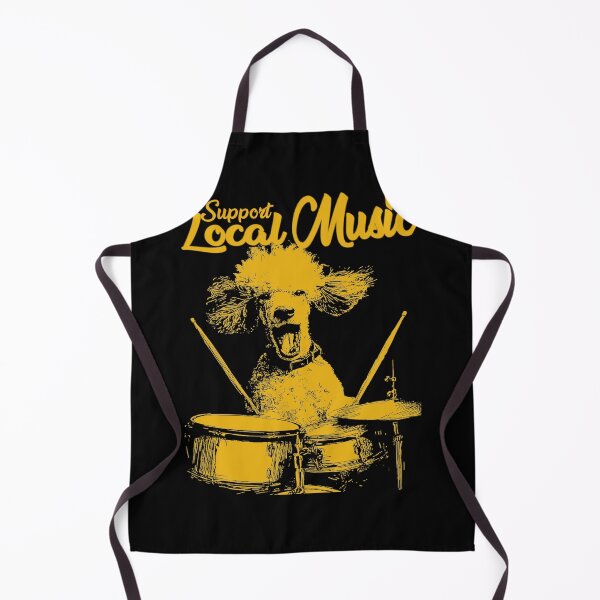 Item preview, Support Local Music For Vintage Cute Poodle Playing Drums  designed and sold by MathiasFuchs.