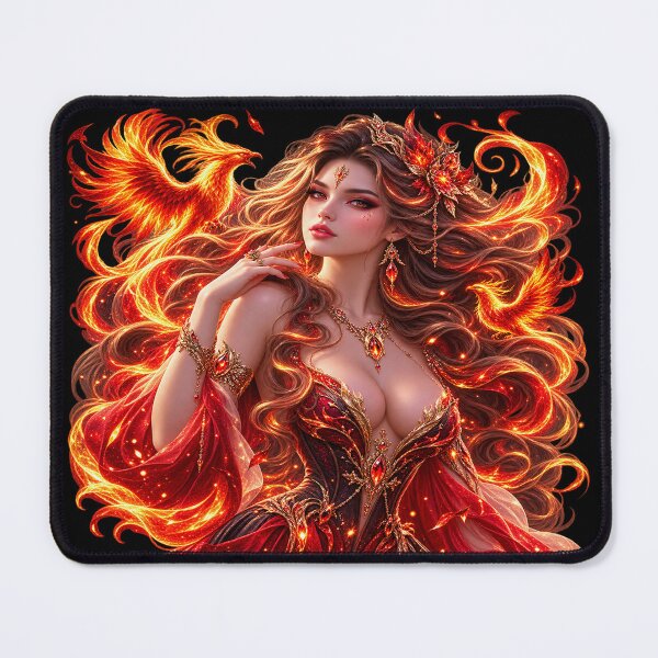 Item preview, Fire Enchantress – Goddess of Flames and Eternal Fire designed and sold by TroviTutto.