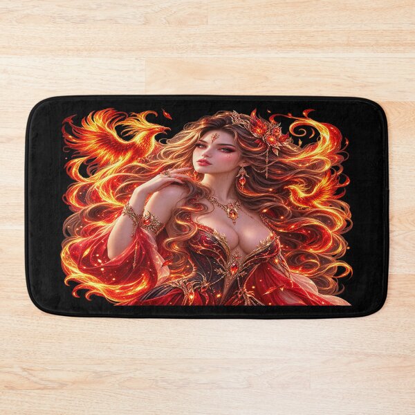 Item preview, Fire Enchantress – Goddess of Flames and Eternal Fire designed and sold by TroviTutto.