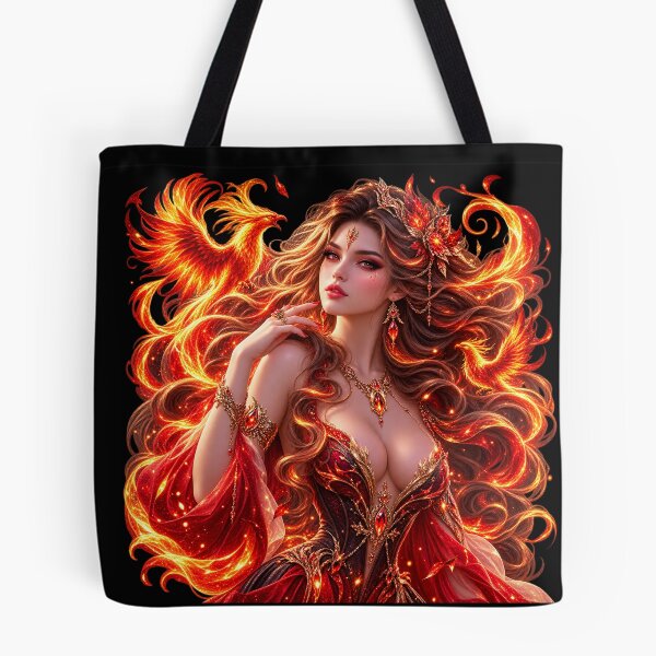 Item preview, Fire Enchantress – Goddess of Flames and Eternal Fire designed and sold by TroviTutto.