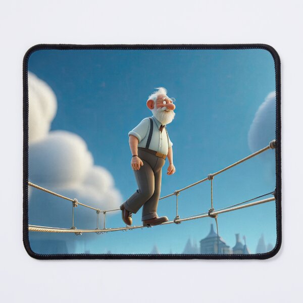 Item preview, Old Fart walking on a highwire designed and sold by Colin Bentham.