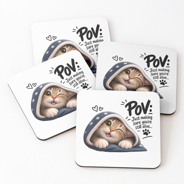 Item preview, POV Cat Just Making Sure You're Alive Funny designed and sold by SoyLamderma.