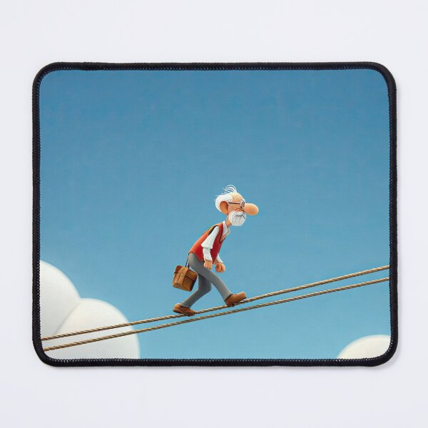 Item preview, Old Fart walking on a highwire designed and sold by Colin Bentham.