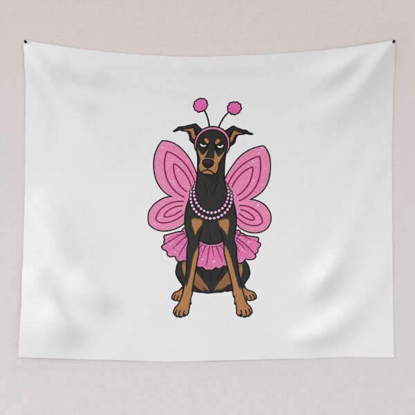 Item preview, Funny Doberman Fairy Dog Costume designed and sold by MonkiFlipp.