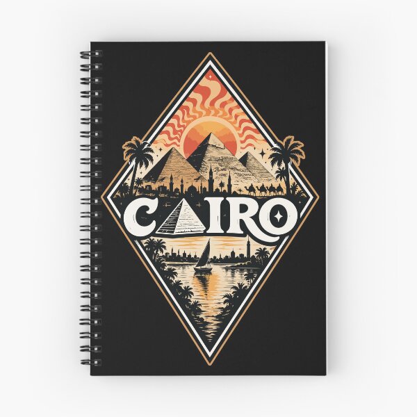 Item preview, Cairo Egypt Piramids Trippy Vintage Travel designed and sold by TomFrontierArt.