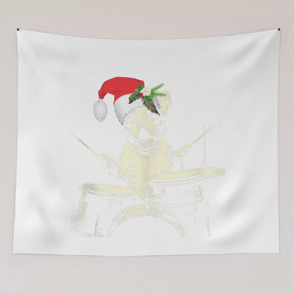 Item preview, Chrisrtmas For Vintage Cute Boston Terrier Playing Drums Lover  designed and sold by MathiasFuchs.
