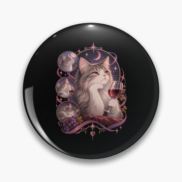 Item preview, Wine Lover Cat With Wine Humor designed and sold by LuminOrb.