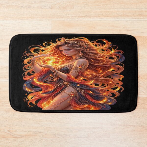 Item preview, Ember Flame Enchantress – Fire Magic Fantasy  designed and sold by TroviTutto.