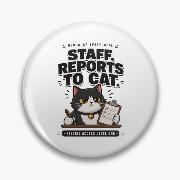 Item preview, Staff Reports To Cat. Funny Cat Lover Saying designed and sold by SoyLamderma.