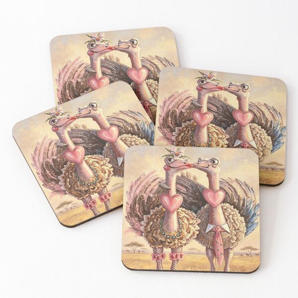 Item preview, Ostriches in love designed and sold by Jonsmartdesigns.