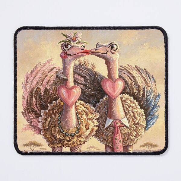 Item preview, Ostriches in love designed and sold by Jonsmartdesigns.