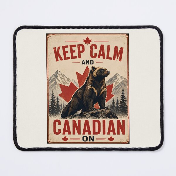 Item preview, Keep Calm Canadian On Proud Wolverine Graphic designed and sold by Sybille-Yates.