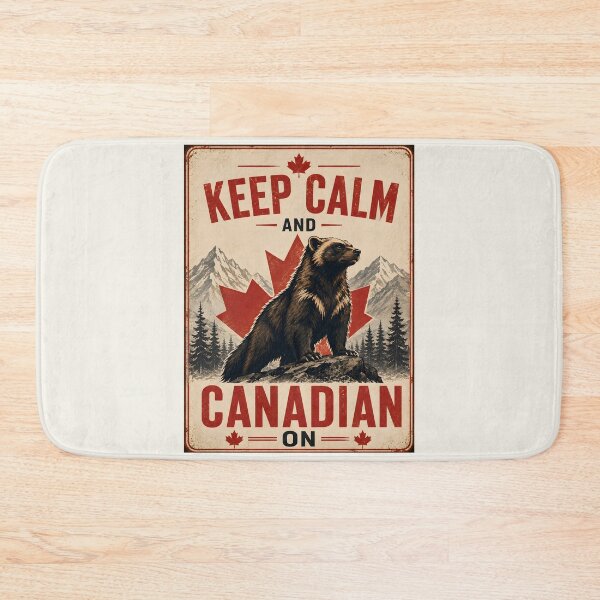 Item preview, Keep Calm Canadian On Proud Wolverine Graphic designed and sold by Sybille-Yates.