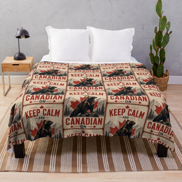 Item preview, Keep Calm Canadian On Proud Wolverine Graphic designed and sold by Sybille-Yates.