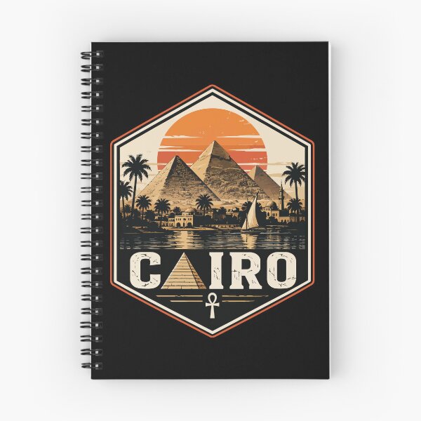 Item preview, Cairo Egypt Piramids Travel Retro Vintage designed and sold by TomFrontierArt.