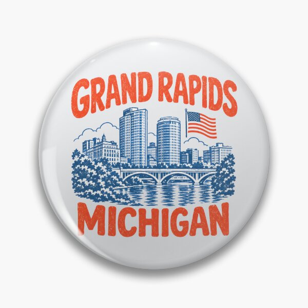 Item preview, Grand Rapids Retro City designed and sold by HowToCanadian.