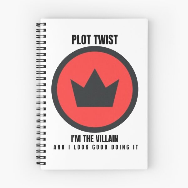 Item preview, Plot Twist I'm The Villain Crown Badge - Funny Dark Humor Design designed and sold by douxsii.