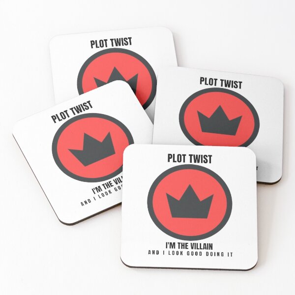 Item preview, Plot Twist I'm The Villain Crown Badge - Funny Dark Humor Design designed and sold by douxsii.