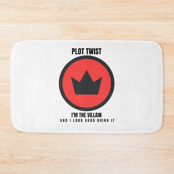 Item preview, Plot Twist I'm The Villain Crown Badge - Funny Dark Humor Design designed and sold by douxsii.