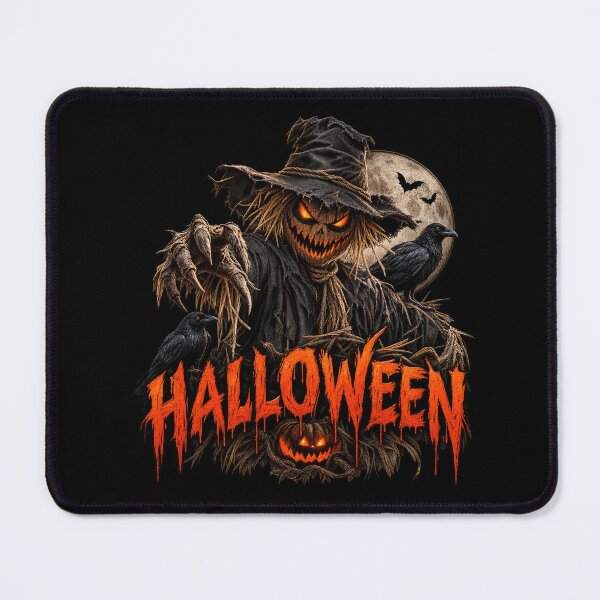 Item preview, Halloween Scarecrow – Pumpkin Head Horror Design designed and sold by PlumArtDesign.