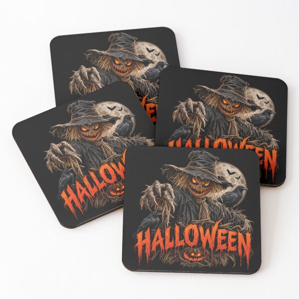 Item preview, Halloween Scarecrow – Pumpkin Head Horror Design designed and sold by PlumArtDesign.