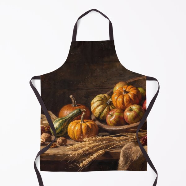 Item preview, Autumn Harvest Table, Farmhouse Still Life designed and sold by RedPeaStudio.