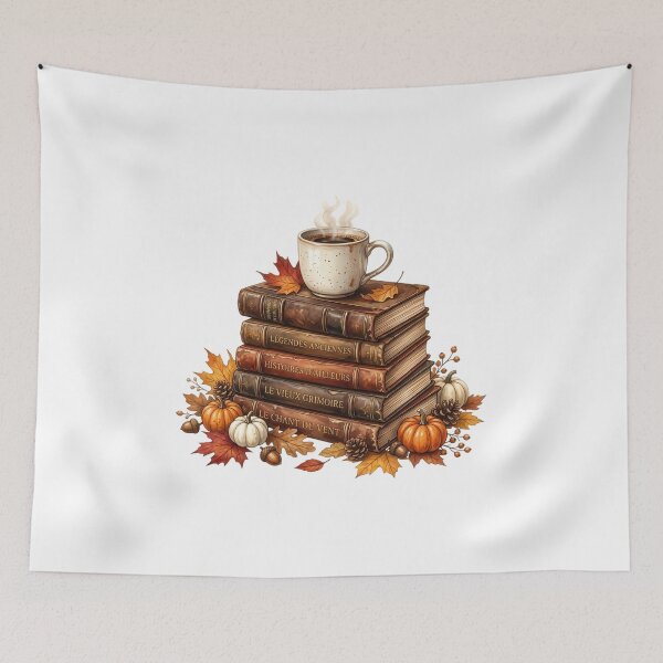 Item preview, Books and reading in autumn designed and sold by Isliath.