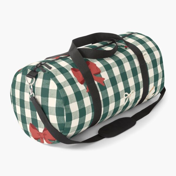 Item preview, Green Gingham Christmas Bow Pattern designed and sold by PunchDrop.