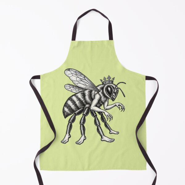 Item preview, Crowned Bee Chimera Vintage Woodcut designed and sold by CJLindy.