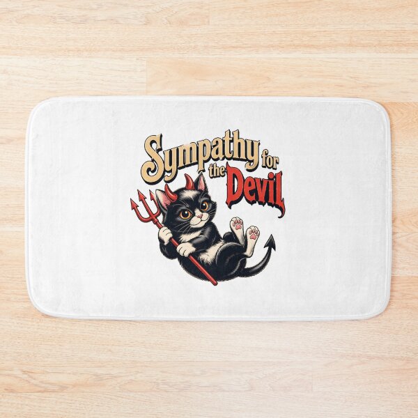 Item preview, Cute Devil Kitten Sympathy for the Devil Kitty Art designed and sold by SoyLamderma.