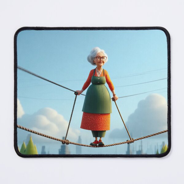 Item preview, Old Fart walking on a highwire designed and sold by Colin Bentham.